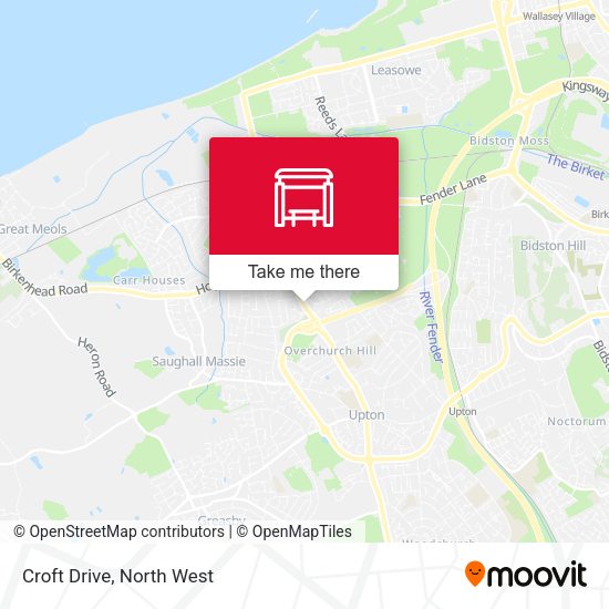 Croft Drive map