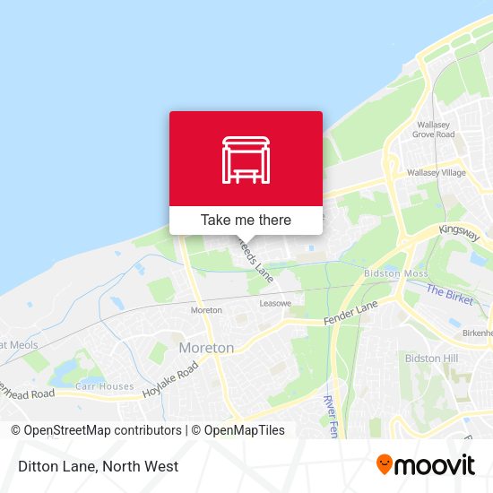 Ditton Lane map