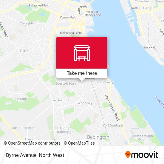 Byrne Avenue map