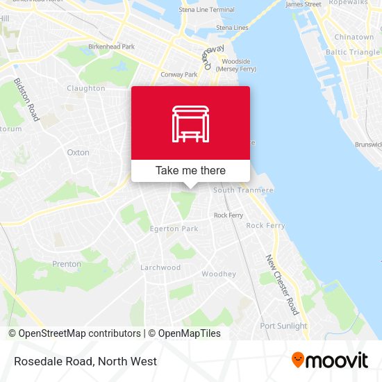 Rosedale Road map