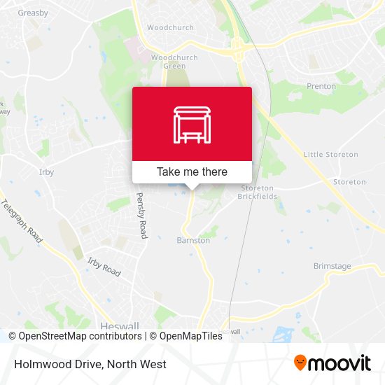 Holmwood Drive map