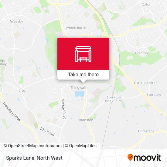 Sparks Lane map