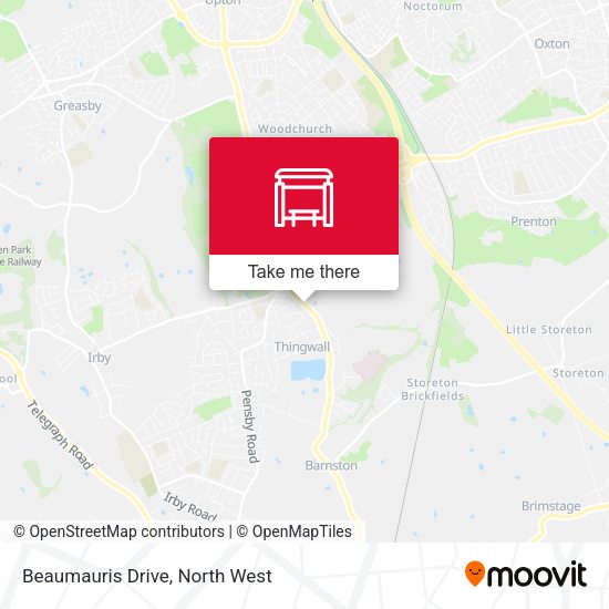 Beaumauris Drive map