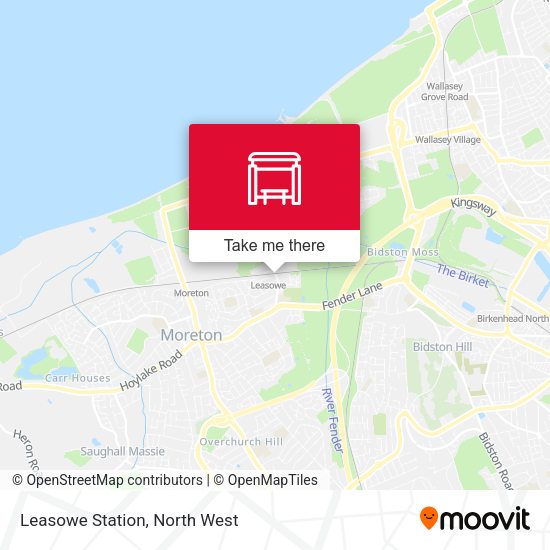 Leasowe Station map