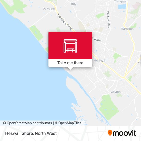 Heswall Shore map
