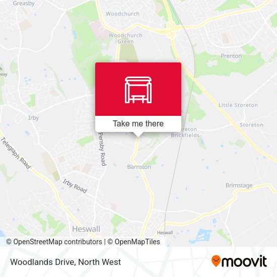 Woodlands Drive map