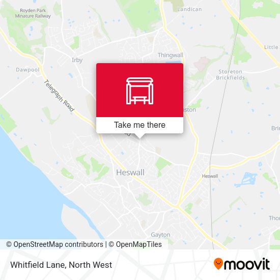 Whitfield Lane map