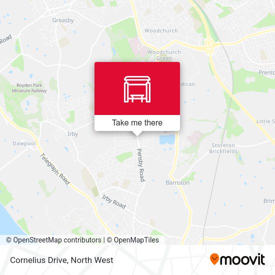 Cornelius Drive map