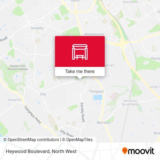 Heywood Boulevard map