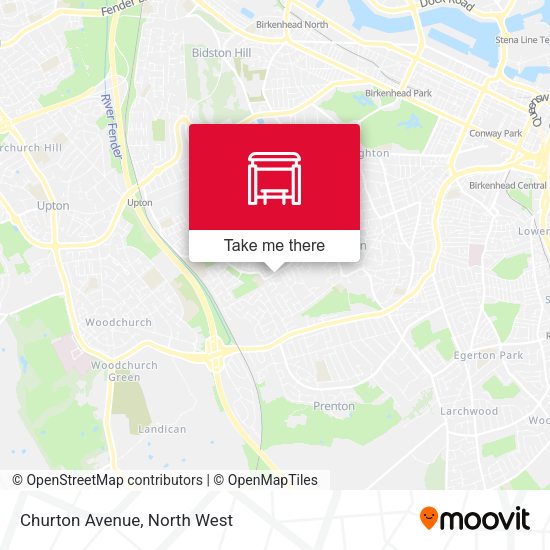 Churton Avenue map