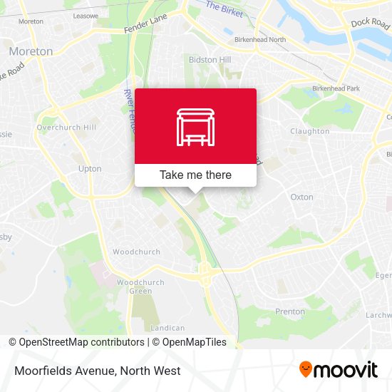 Moorfields Avenue map