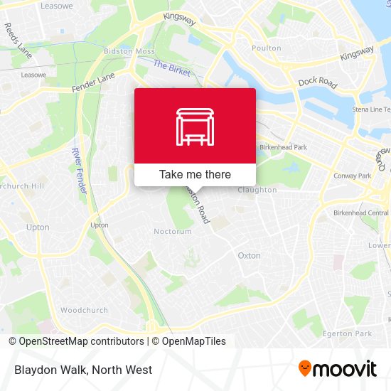 Blaydon Walk map