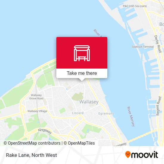 Rake Lane map