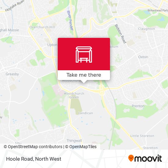 Hoole Road map