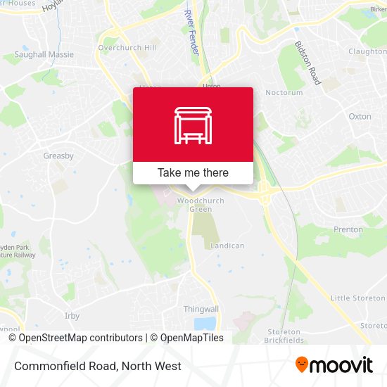 Commonfield Road map