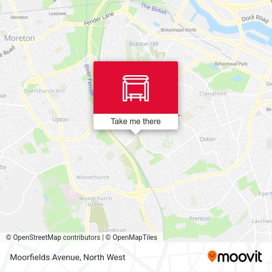 Moorfields Avenue map