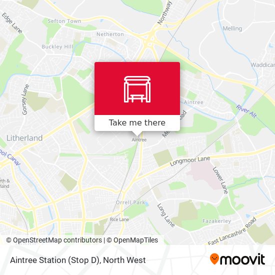 Aintree Station (Stop D) map