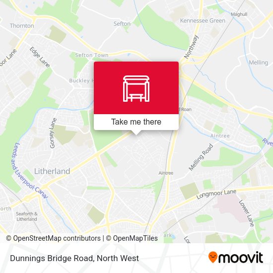 Dunnings Bridge Road map