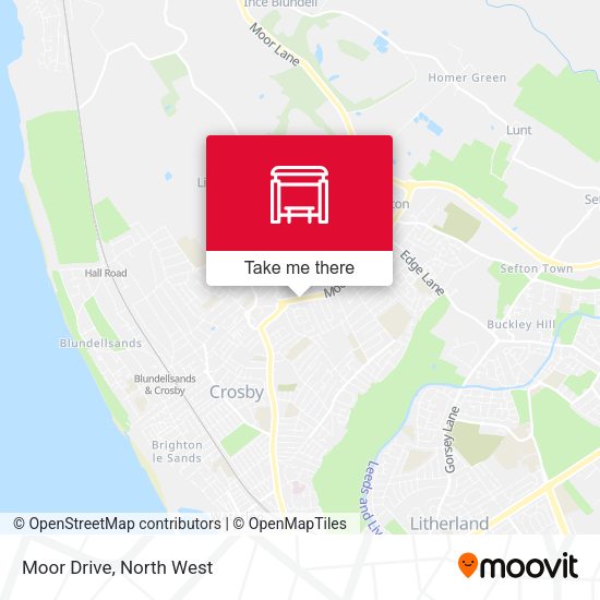 Moor Drive map