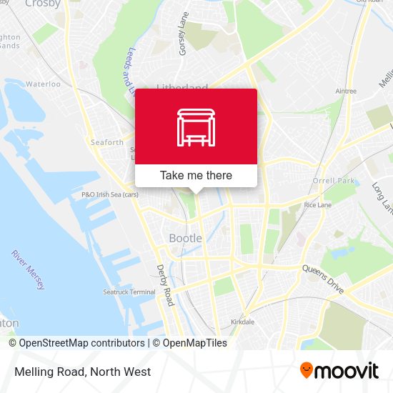 Melling Road map