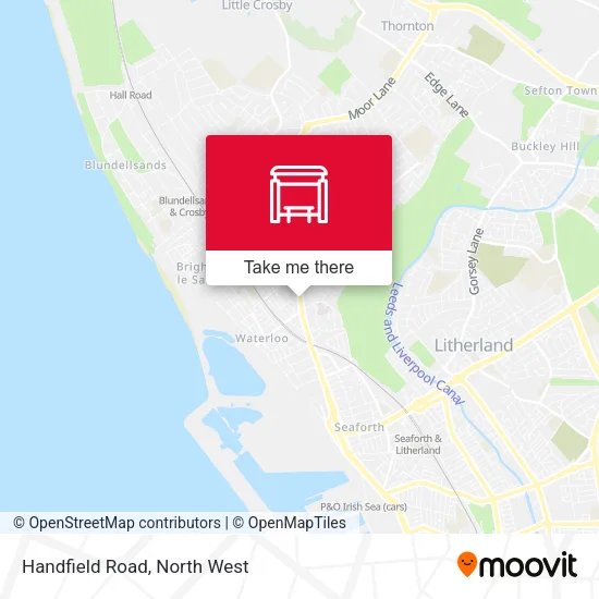 Handfield Road map
