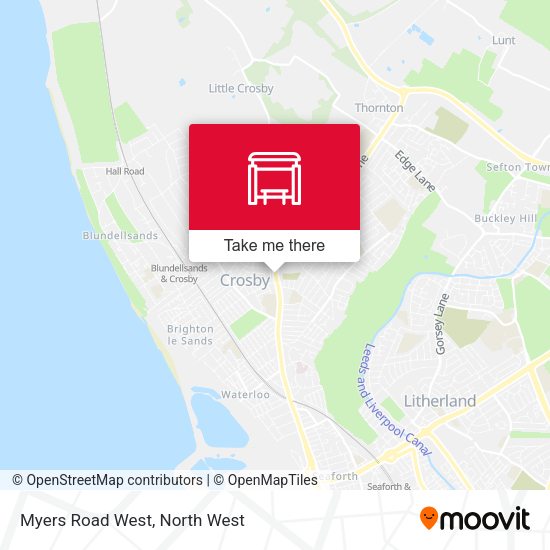 Myers Road West map