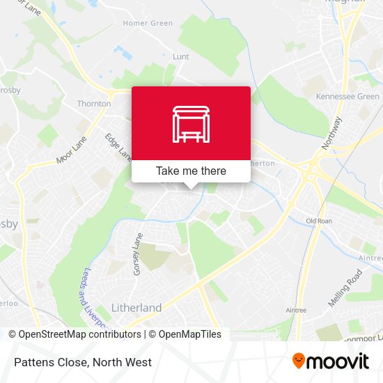 Pattens Close map