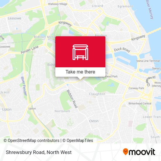Shrewsbury Road map