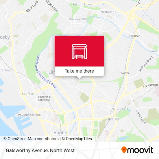 Galsworthy Avenue map
