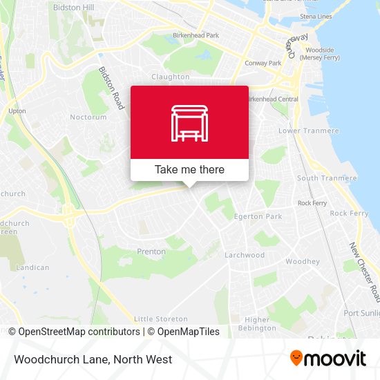 Woodchurch Lane map
