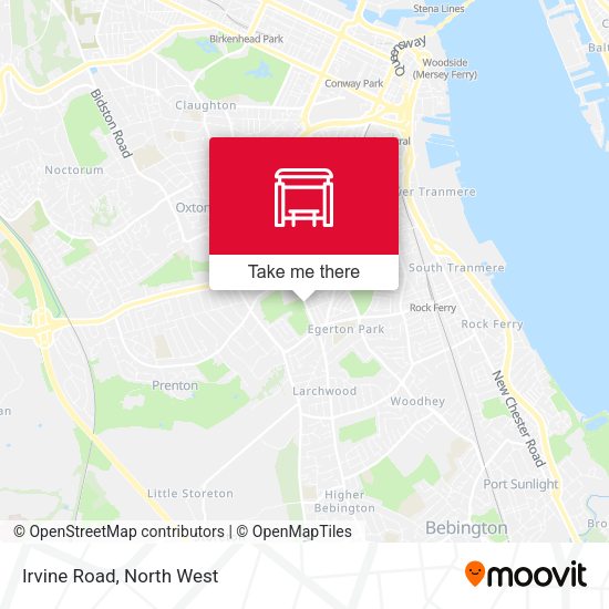 Irvine Road map