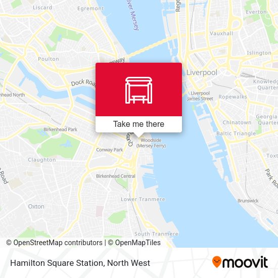 Hamilton Square Station map