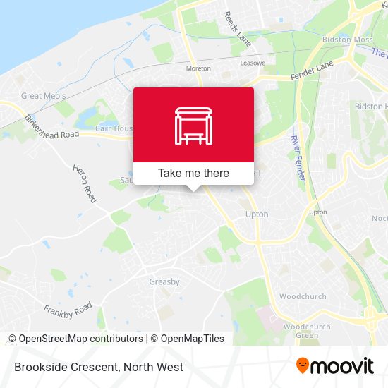 Brookside Crescent map