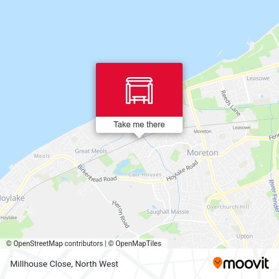 Millhouse Close map