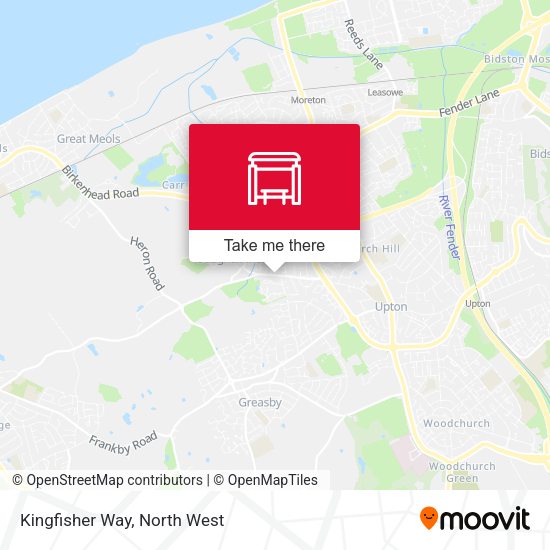Kingfisher Way map