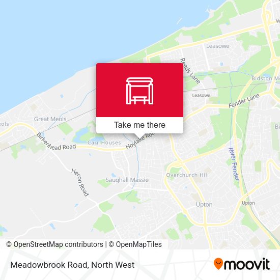 Meadowbrook Road map
