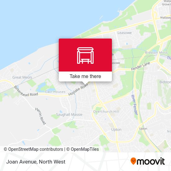 Joan Avenue map