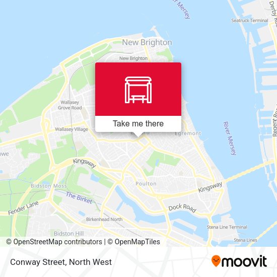 Conway Street map