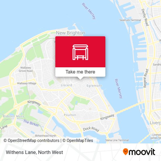 Withens Lane map