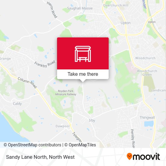 Sandy Lane North map