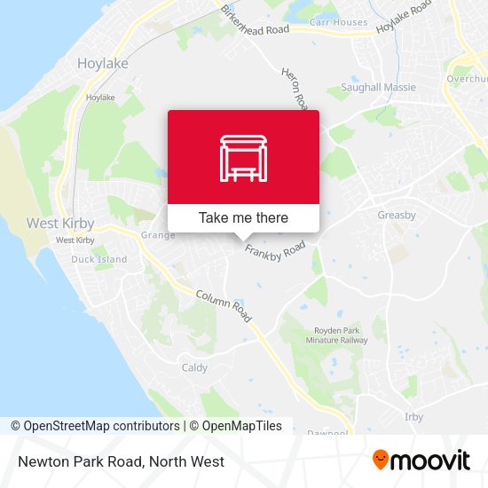 Newton Park Road map
