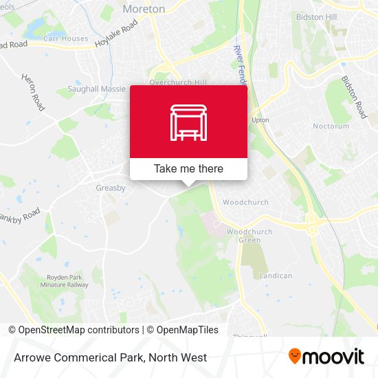 Arrowe Commerical Park map