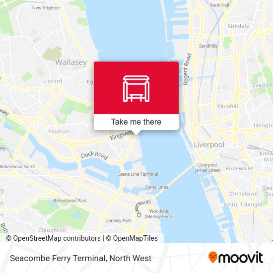 Seacombe Ferry Terminal map