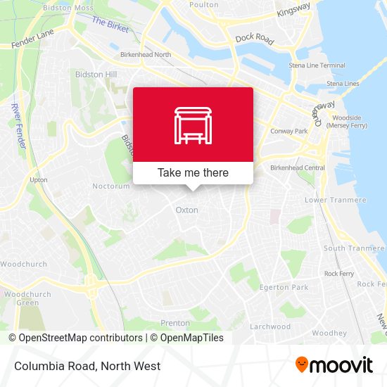 Columbia Road map