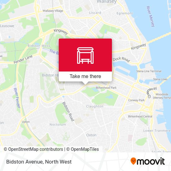 Bidston Avenue map