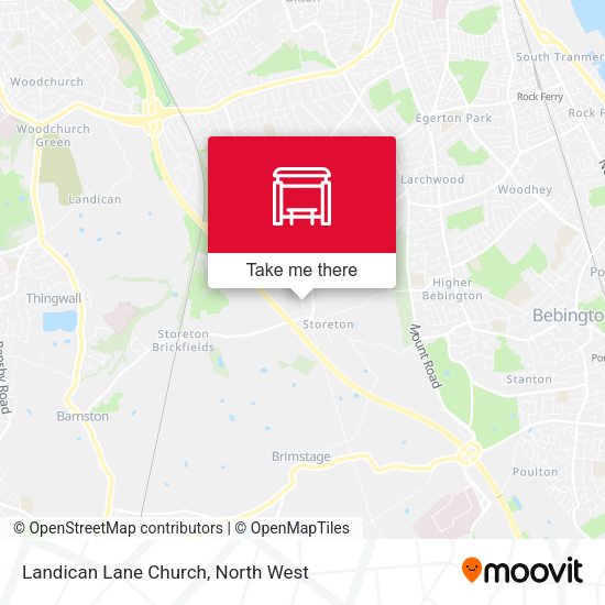 Landican Lane Church map