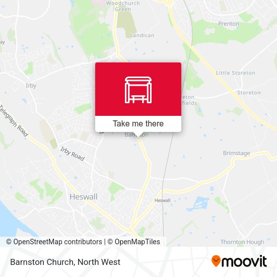 Barnston Church map