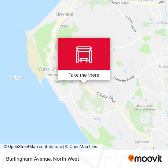 Burlingham Avenue map
