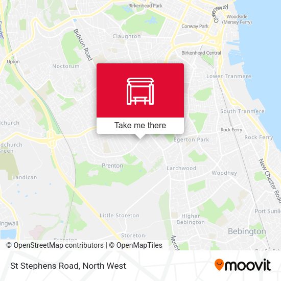St Stephens Road map