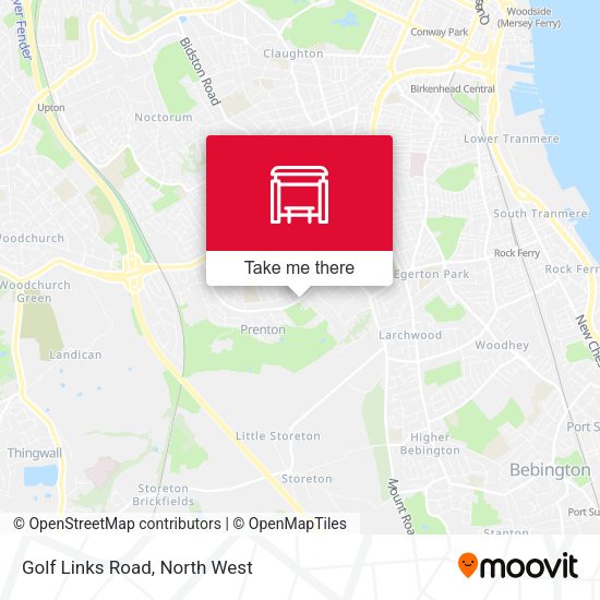 Golf Links Road map